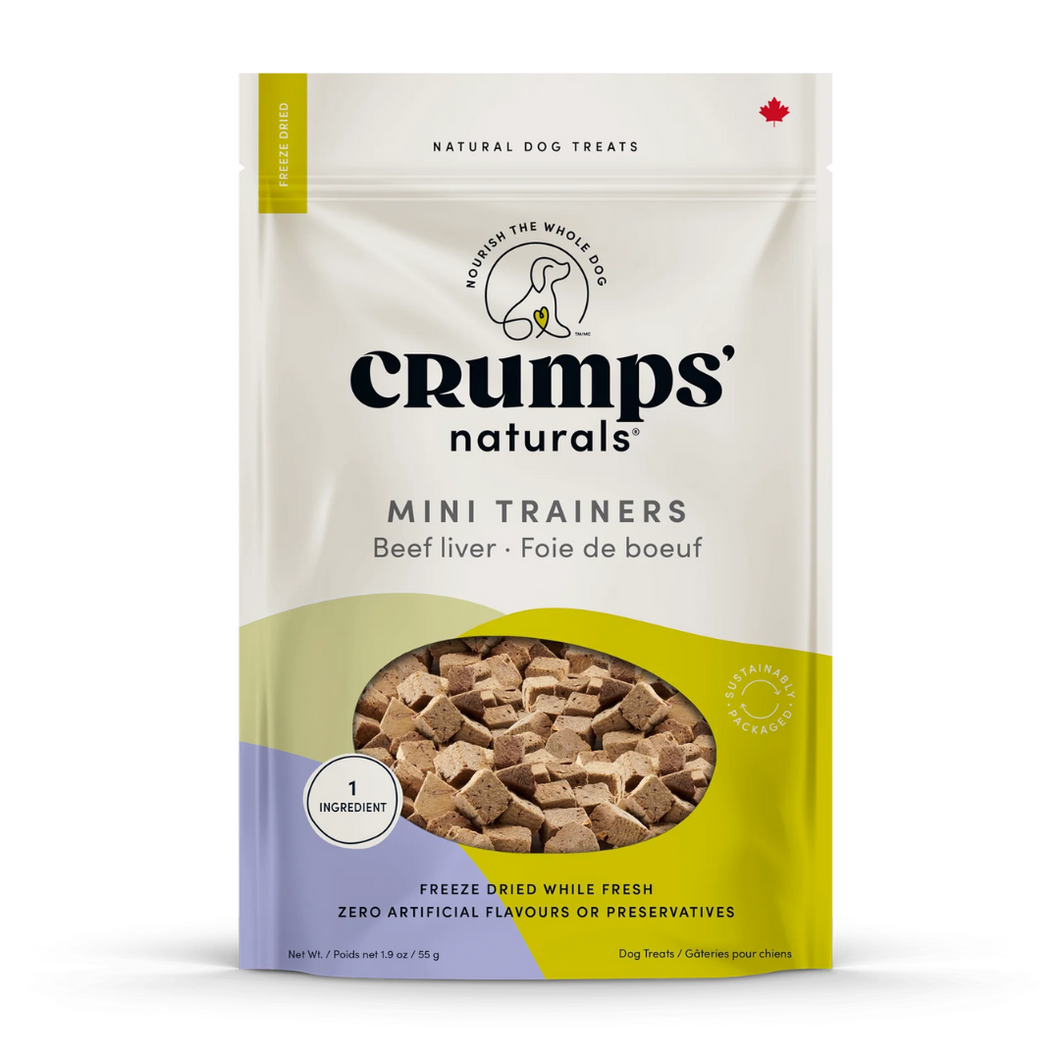 Crumps' Naturals Dog Mini Trainers Freeze Dried Beef 55g