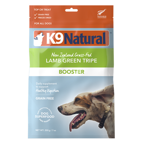 K9 Natural Dog Freeze-Dried Booster Lamb Green Tripe