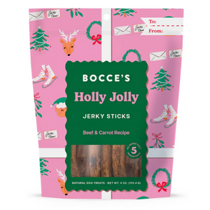 Bocce's Dog Holiday Jerky Sticks Holly Jolly 4 oz