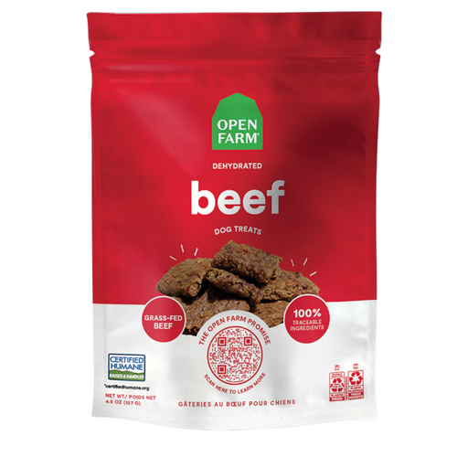 Open Farm Dog Dehydrated Beef Treats 4.5oz