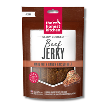 Load image into Gallery viewer, Package of 'The Honest Kitchen' slow cooked beef jerky for dogs on a white background