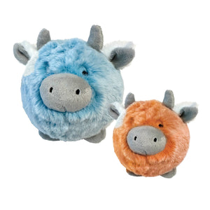 foufouBRANDS - Fuzzy Wuzzy MooMoo Spikers 2-in-1 Spiker Ball Toy