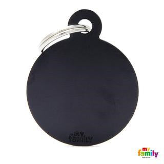 My Family ID BIG ROUND ALUMINUM BLACK