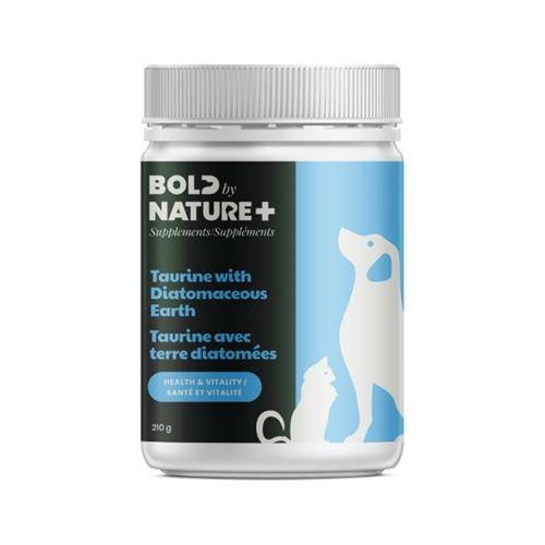 Paws Deals Bold by Nature+ Supplements Taurine & Diatomaceous Earth 210g