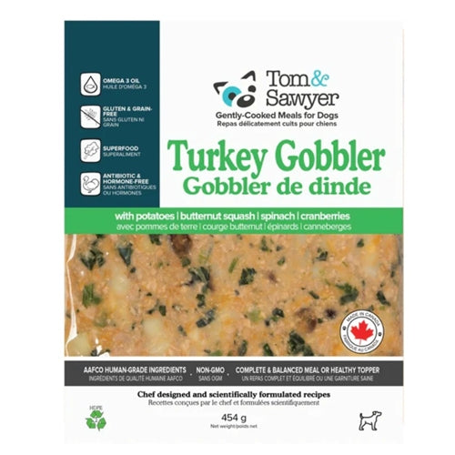 Tom&Sawyer Dog Gently Cooked Turkey Gobbler 454g