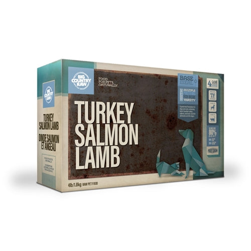 Big Country Raw - Turkey Salmon Lamb Carton - 4lb
