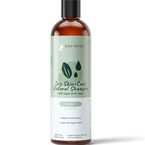 Kin+Kind Dry Skin+Coat Shampoo Cedar 12oz