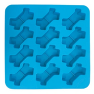 Messy Mutts Silicone Bake and Freeze Dog Treat Maker Blue