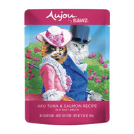 Aujou by Rawz Cat Shredded Aku Tuna & Salmon Pouch 69g