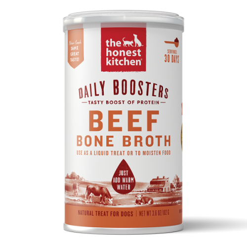 Honest Kitchen Daily Boosters Instant Beef Bone Broth Turmeric 3.6oz