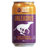 Antioxidant-rich blueberry dog brew liquid treat for healthy hydration.