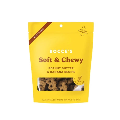Bocce's Bakery Dog Soft & Chewy Peanut Butter & Banana 6oz