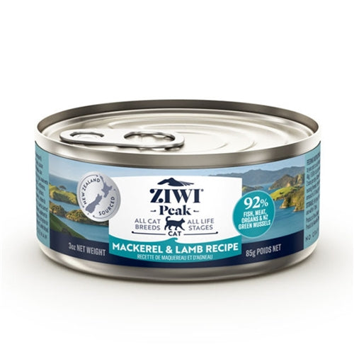 ZIWI Peak Cat Mackerel & Lamb Can 3oz