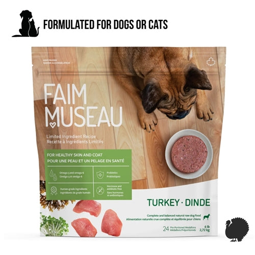 Faim Museau Simply Turkey Limited Ingredient for Cats or Dogs 6lb