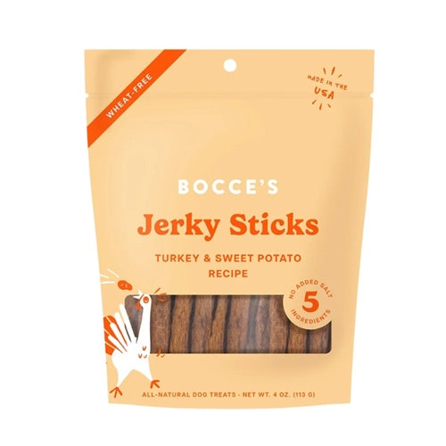 Bocce's Bakery Dog Grazers Jerky Turkey & Sweet Potato 4oz
