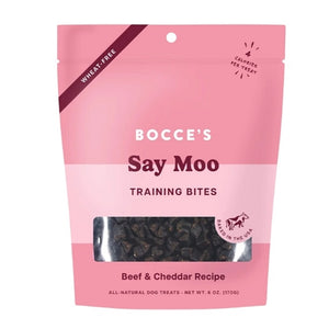 Bocce's Bakery Dog Training Bites Say Moo 6oz