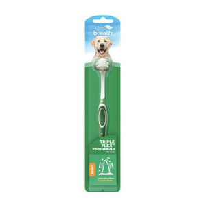 TropiClean Fresh Breath Triple Flex Toothbrush Large Dog