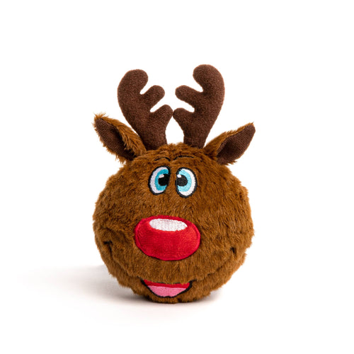 fabdog - Christmas Reindeer faball Dog Toy