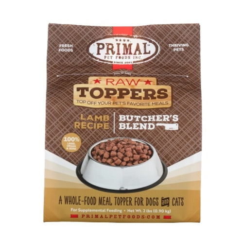 Primal Dog/Cat Raw Topper Butcher's Blend Lamb 2 lb