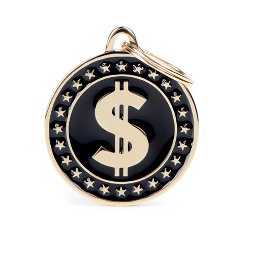 My Family ID BRASS DOLLAR SIGN