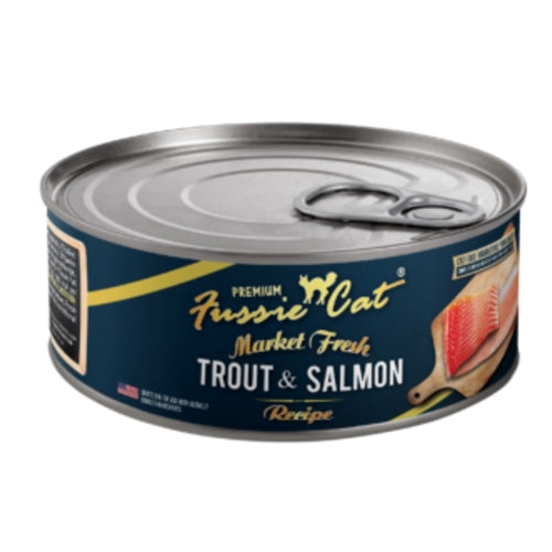 Fussie Cat Market Fresh Trout & Salmon 5.5oz
