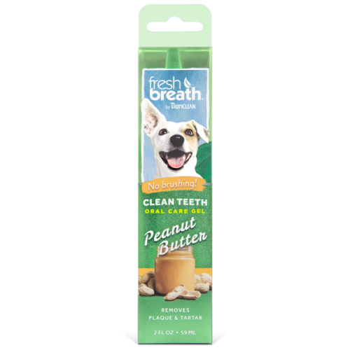 TropiClean Fresh Breath Clean Teeth Gel Peanut Butter 2oz