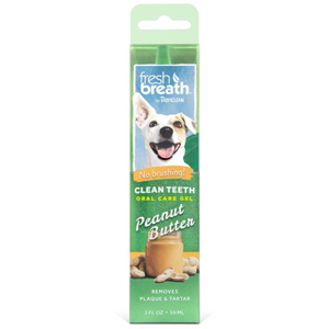 TropiClean Fresh Breath Clean Teeth Gel Peanut Butter 2oz