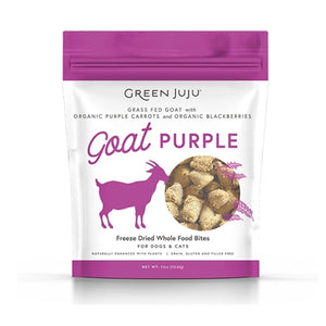 Green Juju Dog/Cat Freeze Dried Whole Food Bites Goat Purple - 7.5oz