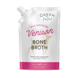 Green Juju Dog/Cat Bone Broth Venison - 20oz