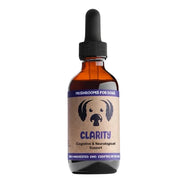 MycoDog Clarity Organic Mushroom & Herbal Extract tincture bottle with dropper