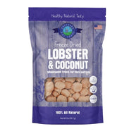 Bag of freeze-dried Lobster & Coconut treats for both dogs and cats.