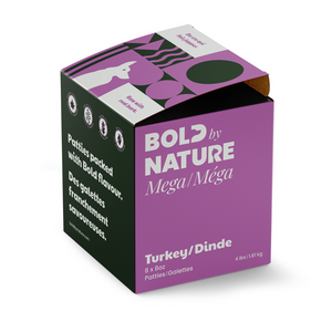 Bold by Nature Mega Dog Turkey Patties - 4lb