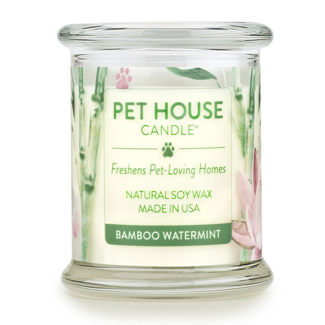 One Fur All Bamboo Watermint Pet Safe Candle