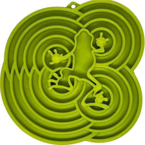 Soda Pup - Water Frog Design eTray Enrichment Tray for Dogs - Green