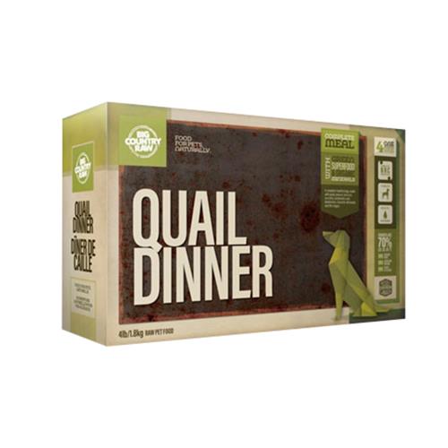 Big Country Raw - Quail Dinner Carton – 4 Lb