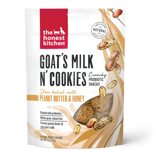 Honest Kitchen Dog Goat's Milk N' Cookies w/ Peanut Butter & Honey 8oz