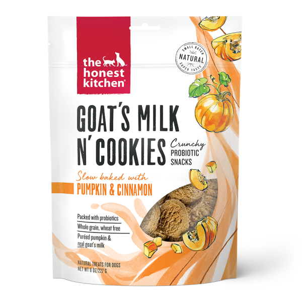 Honest Kitchen Dog Goat's Milk N' Cookies w/ Pumpkin & Cinnamon 8oz
