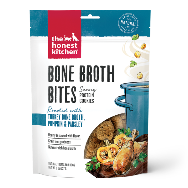 Honest Kitchen Dog Bone Broth Bites w/ Turkey Bone Broth & Pumpkin 8oz