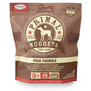 Primal Dog Raw Pork Nuggets 3lb