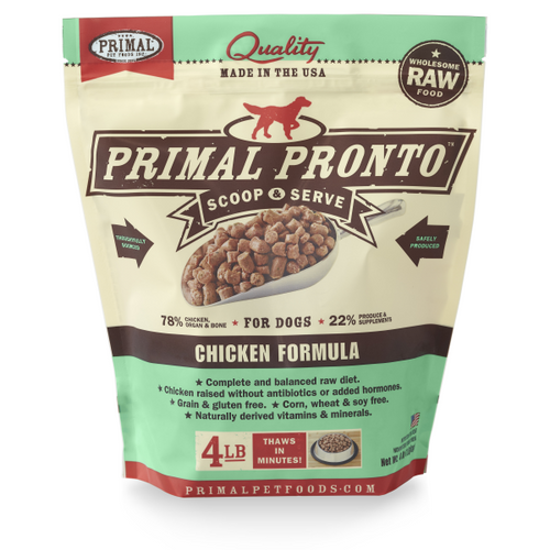 Primal Dog Raw Chicken Pronto 4lb