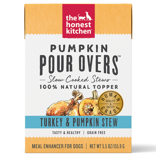 Honest Kitchen Dog GF Pour Overs Turkey & Pumpkin Stew 5.5oz