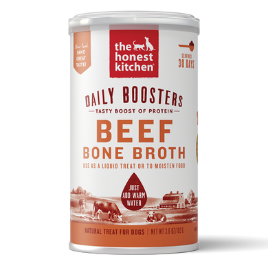 Honest Kitchen Daily Boosters Instant Beef Bone Broth Turmeric 3.6oz