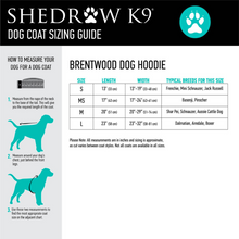 Load image into Gallery viewer, Shedrow K9 Brentwood Dog Hoodie Black