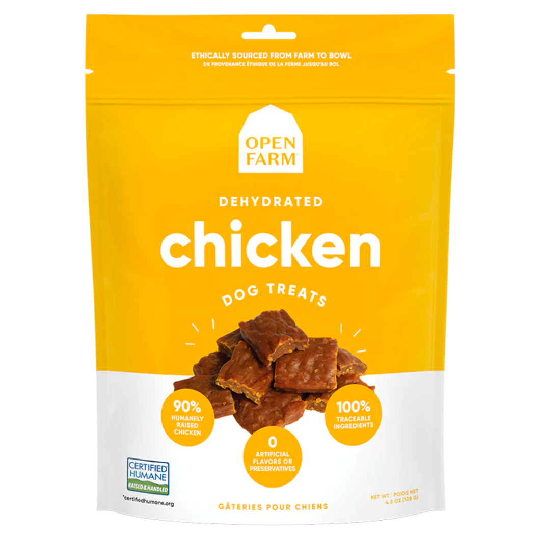 Open Farm Dog Dehydrated Chicken Treats 4.5oz