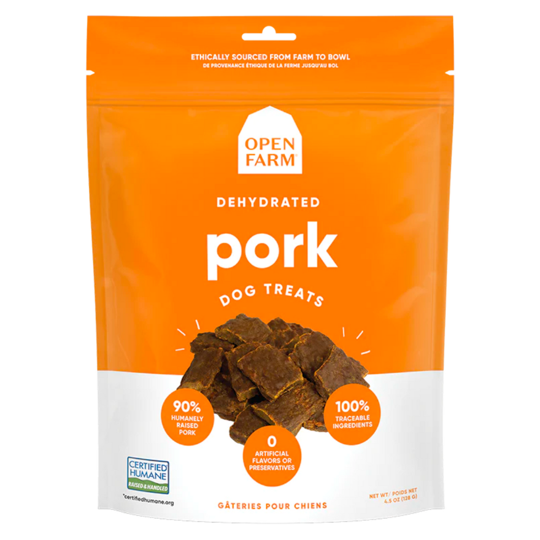 Open Farm Dog Dehydrated Pork Treats 4.5 oz