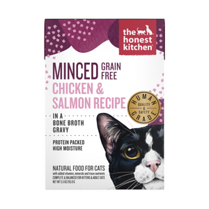 Honest Kitchen Cat Minced Chicken & Salmon in Bone Broth 5.5oz