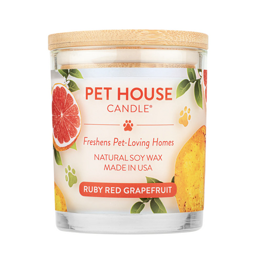 Pet House Ruby Red Grapefruit Pet Safe Candle