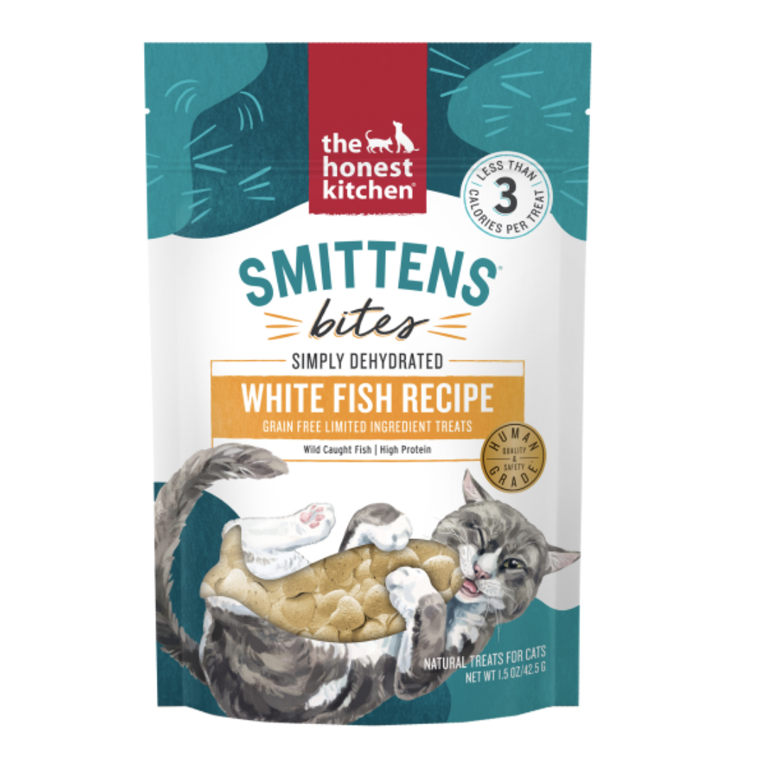 Honest Kitchen Cat Smittens Heart-Shaped Whitefish Treats 1.5 oz – House of  Paws Pet Boutique