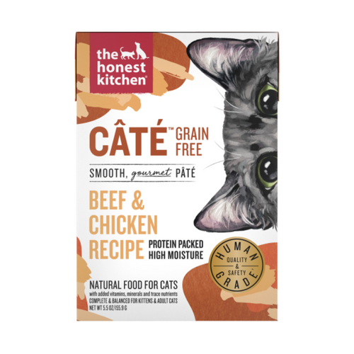 Honest Kitchen Cat Cate Beef & Chicken Pate 5.5oz