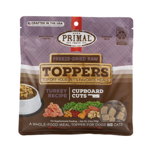 Primal Dog/Cat FD Raw Topper Cupboard Cuts - Turkey